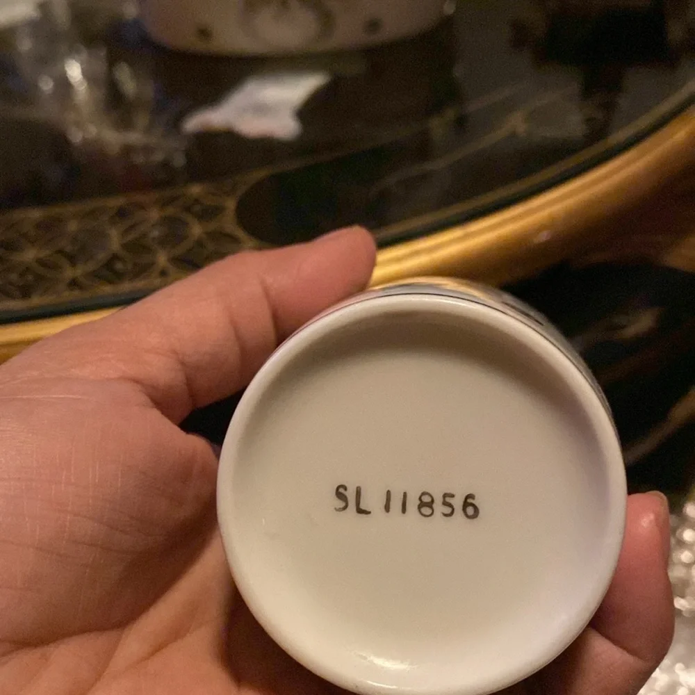 Vintage 3 peace Silver Soap Dish Cup & Holder and plate